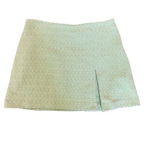 NWT! ZARA Elegant Green Tweed Skirt